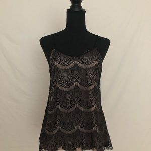 Lace lined tank top from The Limited